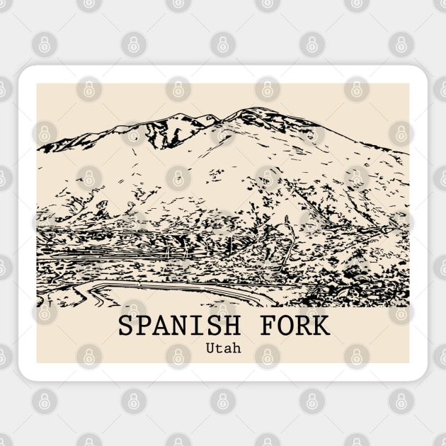 Spanish Fork - Utah Magnet by Lakeric